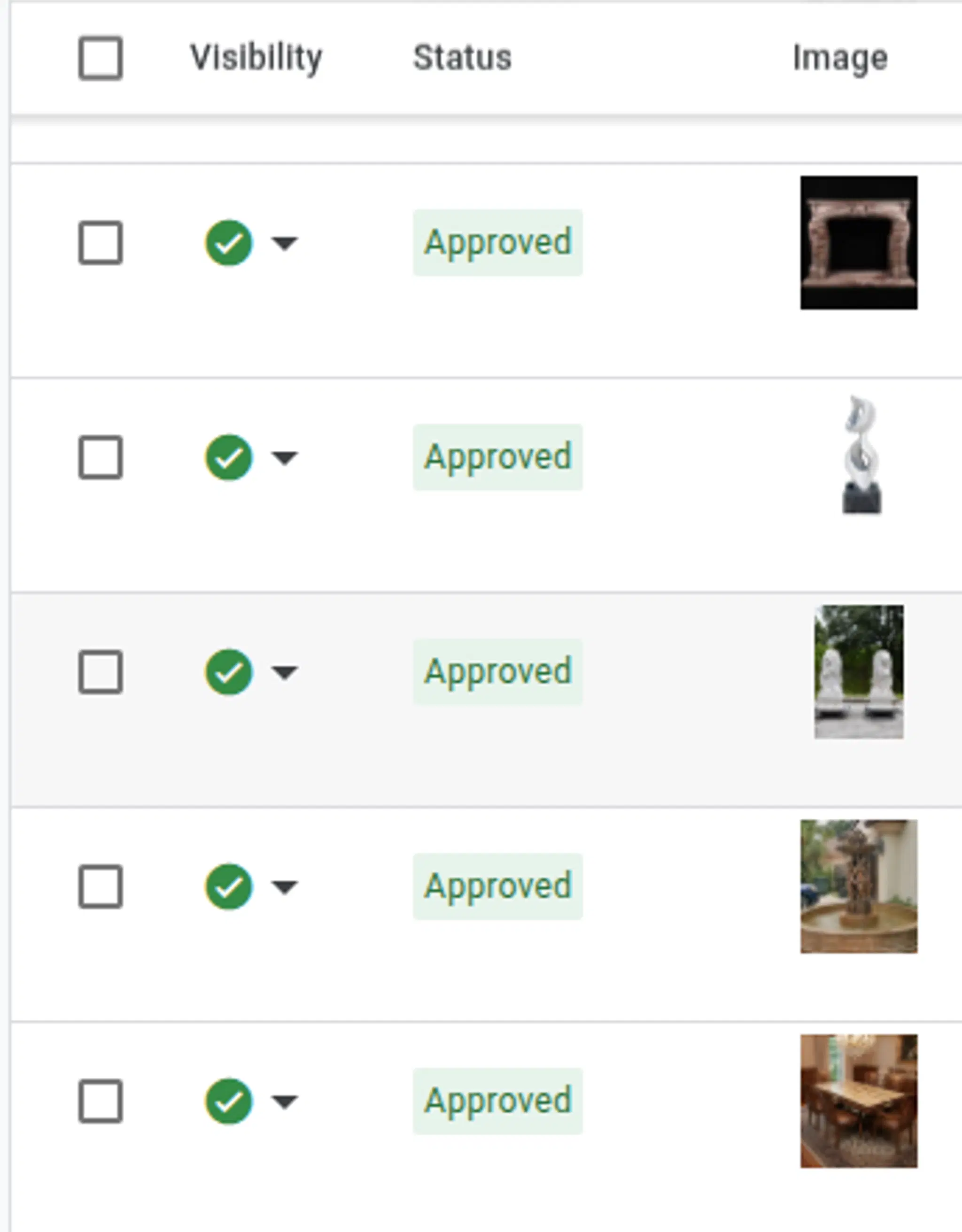 Conti Digital - Fine's Gallery Platform Merchant Center Integration Product Approval Diagram